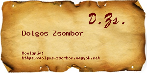 Dolgos Zsombor névjegykártya